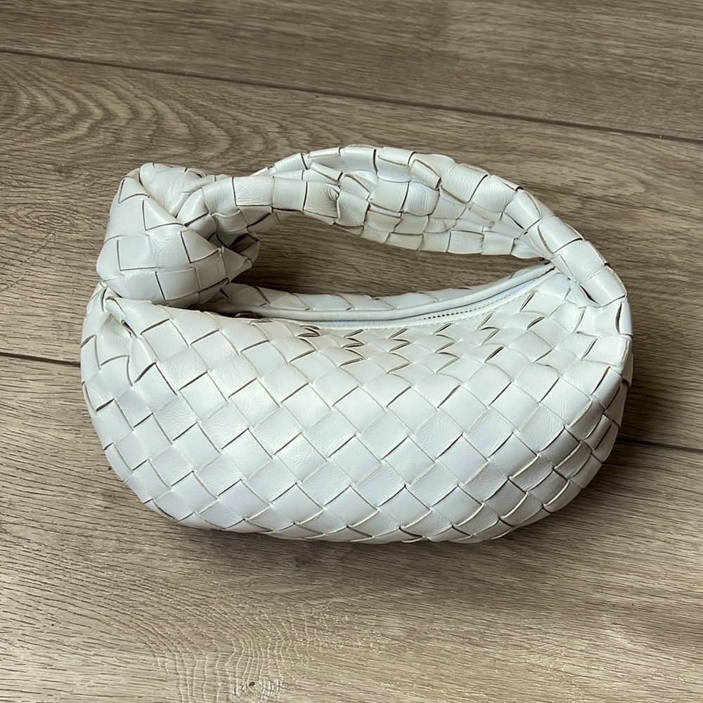 Jodie Style Leather Knot Intrecciato Leather Bag